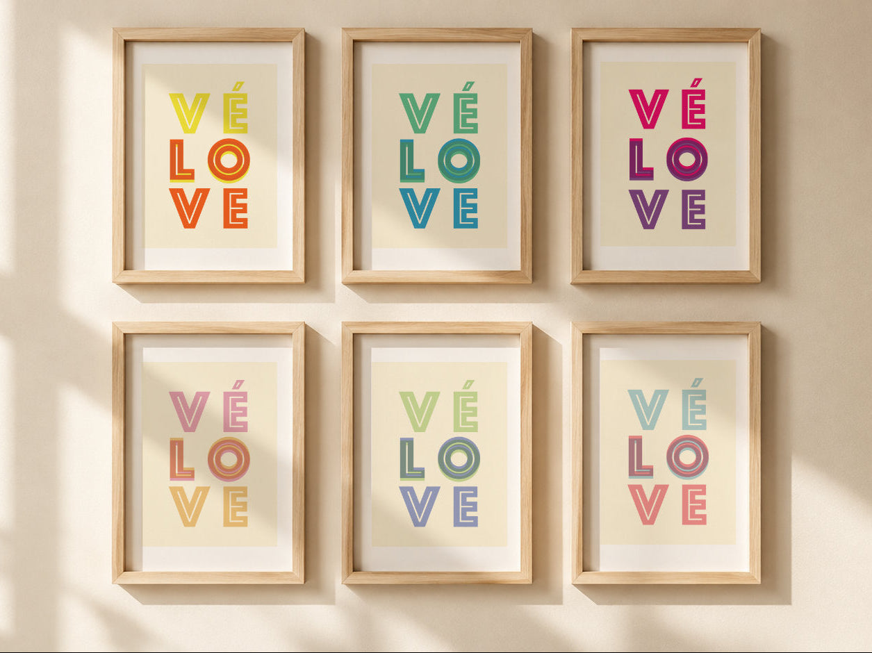 VÉ-LO-VE Print