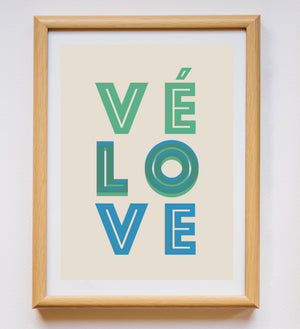 VÉ-LO-VE Print